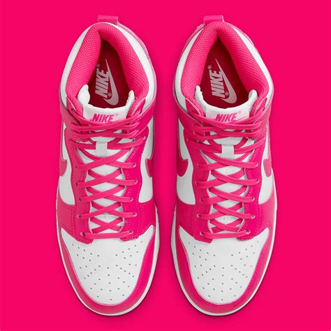 hot pink and white Nike's